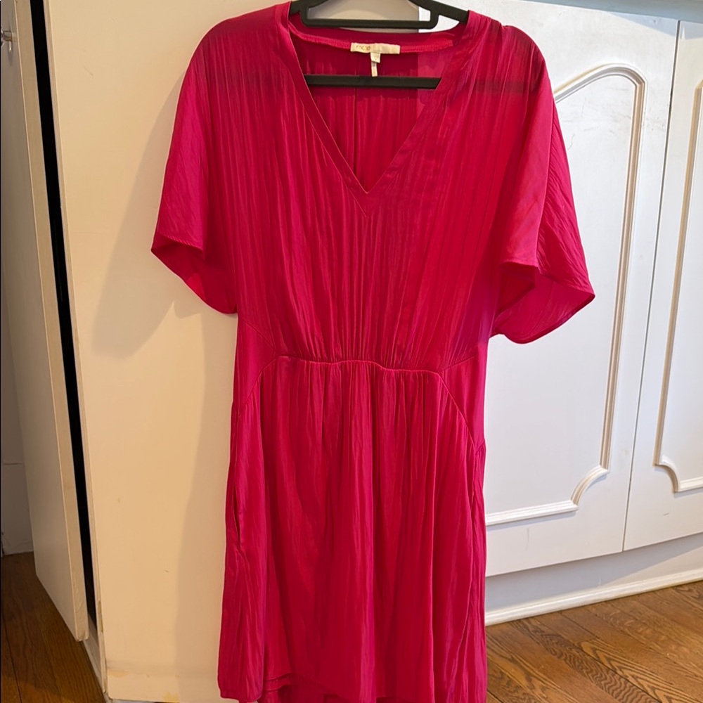 Maje Pink Midi Dress Elegant and Chic